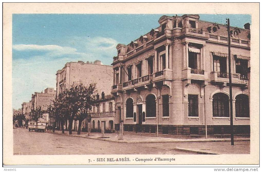 SIDI BEL ABBES  -   Comptoir  d´ Escompte