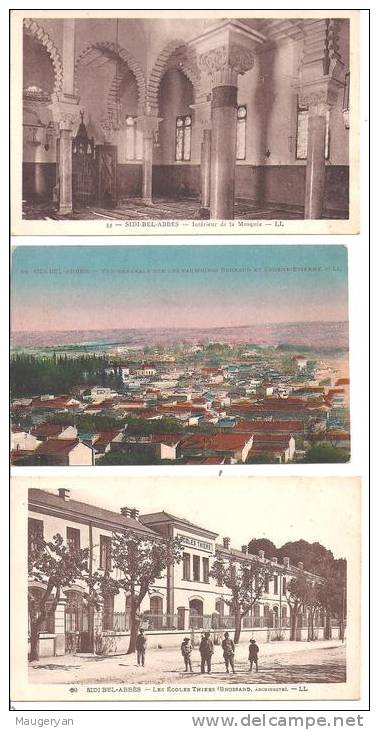 SIDI BEL ABBES - Lot  de  7  cartes