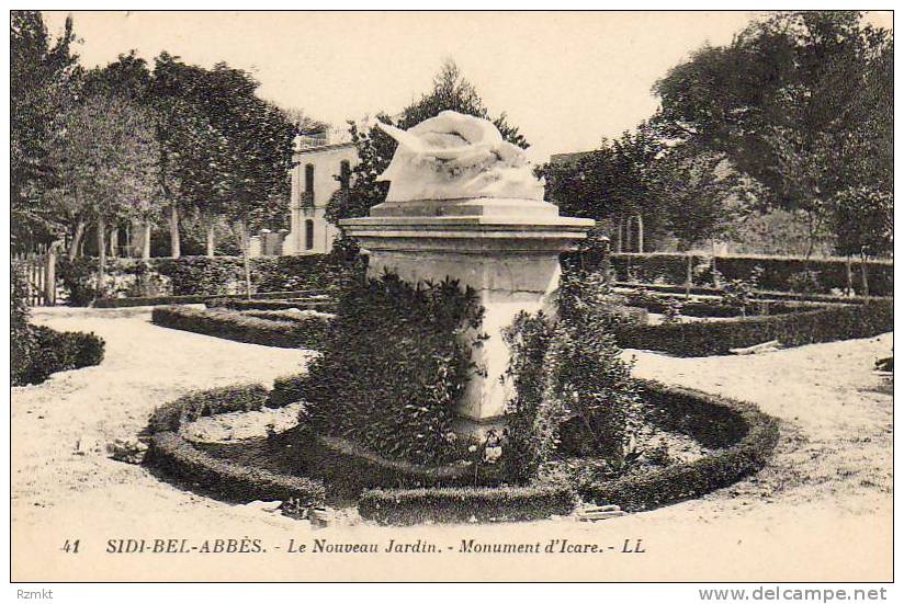 ALGERIE  SIDI BEL ABBES   Le Nouveau Jardin- Monument d´Icare   ..... ( Ref FA660 )