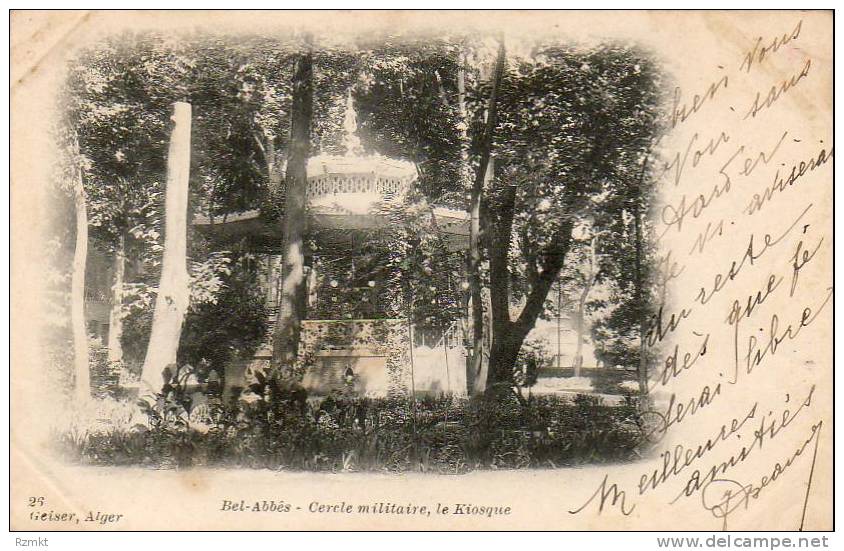 ALGERIE  SIDI BEL ABBES  Cercle militaire, le Kiosque   ..... ( Ref FA645 )