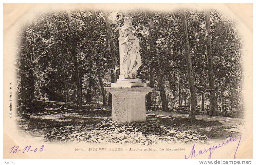 ALGERIE  SIDI BEL ABBES  Jardin Public. La Kermesse   ..... ( Ref FA632 )