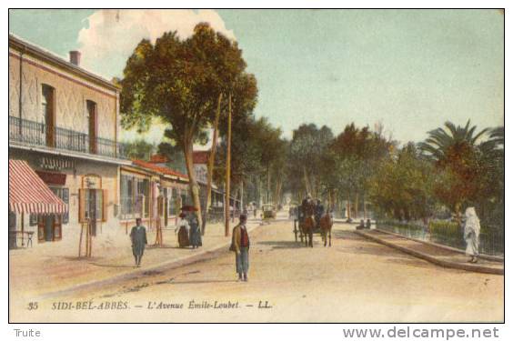 SIDI-BEL-ABBES L AVENUE EMILE-LOUBET ANIMEE COMMERCE
