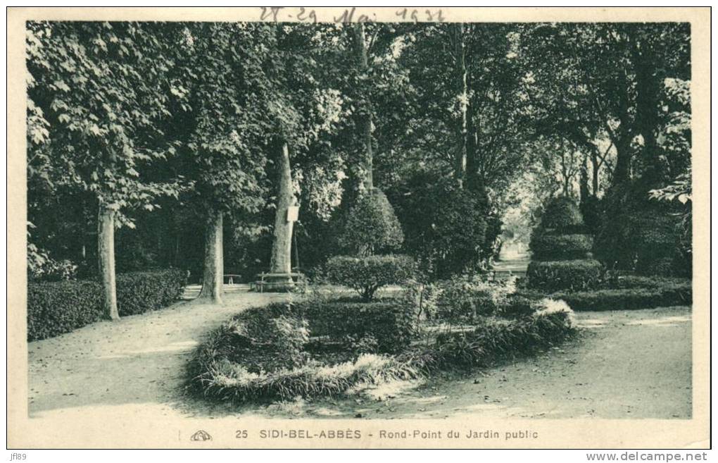 Algérie - Sidi Bel Abbès - Rond Point du Jardin Public - 59809