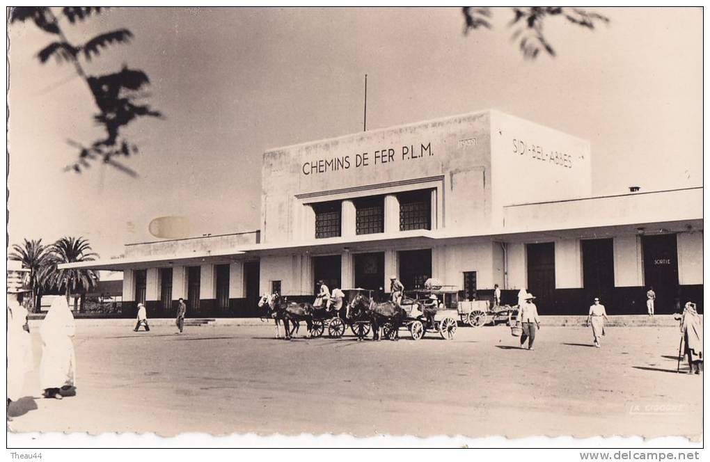 ¤¤  -  36.820   -   SIDI-BEL-ABBES   -   La gare    -  Attelages    -  ¤¤