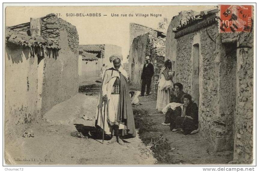 (Algérie) 068, Sidi Bel Abbès, Idéale PS 27, Une rue du Village Nègre