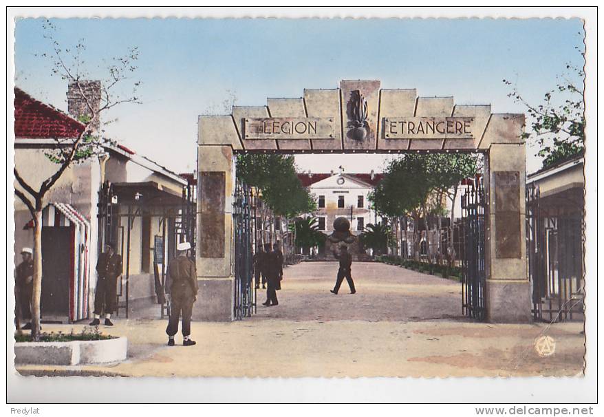 SIDI BEL ABBES   CASERNE DE LA REGION ETRANGERE CARTE  CIRCULEE