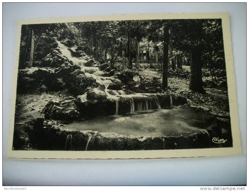 ALGERIE - SIDI BEL ABBES - CASCADE DU JARDIN PUBLIC (EDITIONS COMBIER MACON)