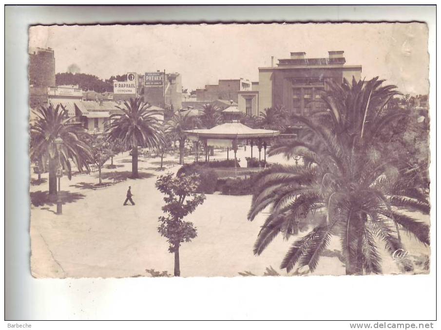SIDI-BEL-ABBES .- La Place Carnot vers le Théatre