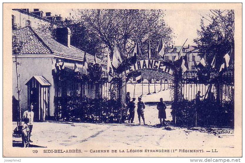 Sidi Bel Abbès -Caserne de le légion étrangère ( 1er Régiment ) 2diteur LL N°29