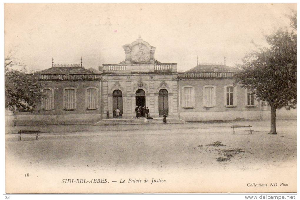 Afrique-Algérie -Sidi-bel-Abbès- Le Palais de Justice (  Editions ND Phot n° 18.) *PRIX FIXE