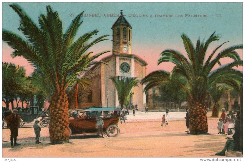 (PP)  CPA  Sidi Bel Abbes  eglise   (bonne etat)
