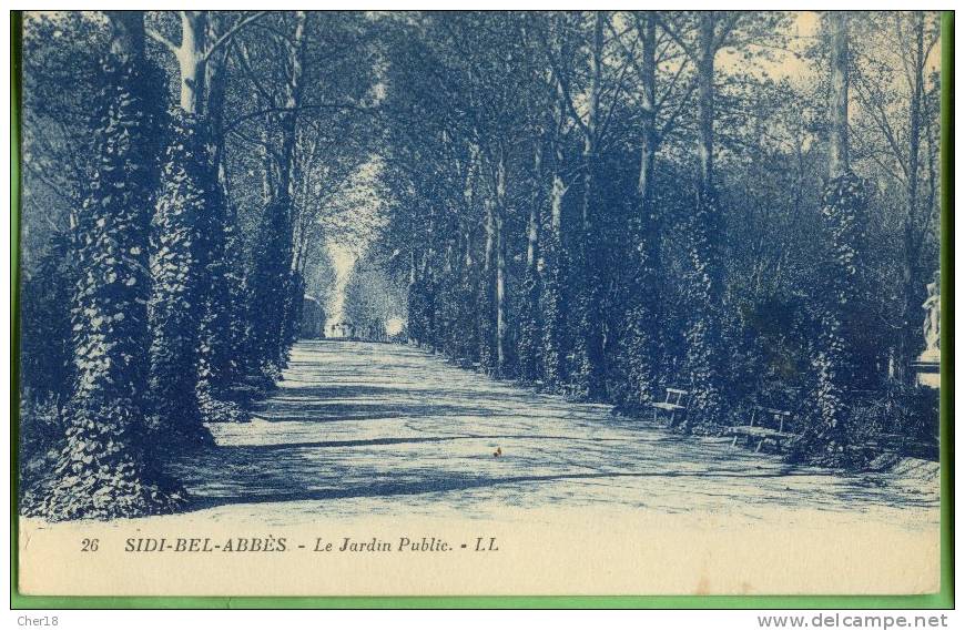 26 Sidi Bel Abbes jardin  public Ecrite