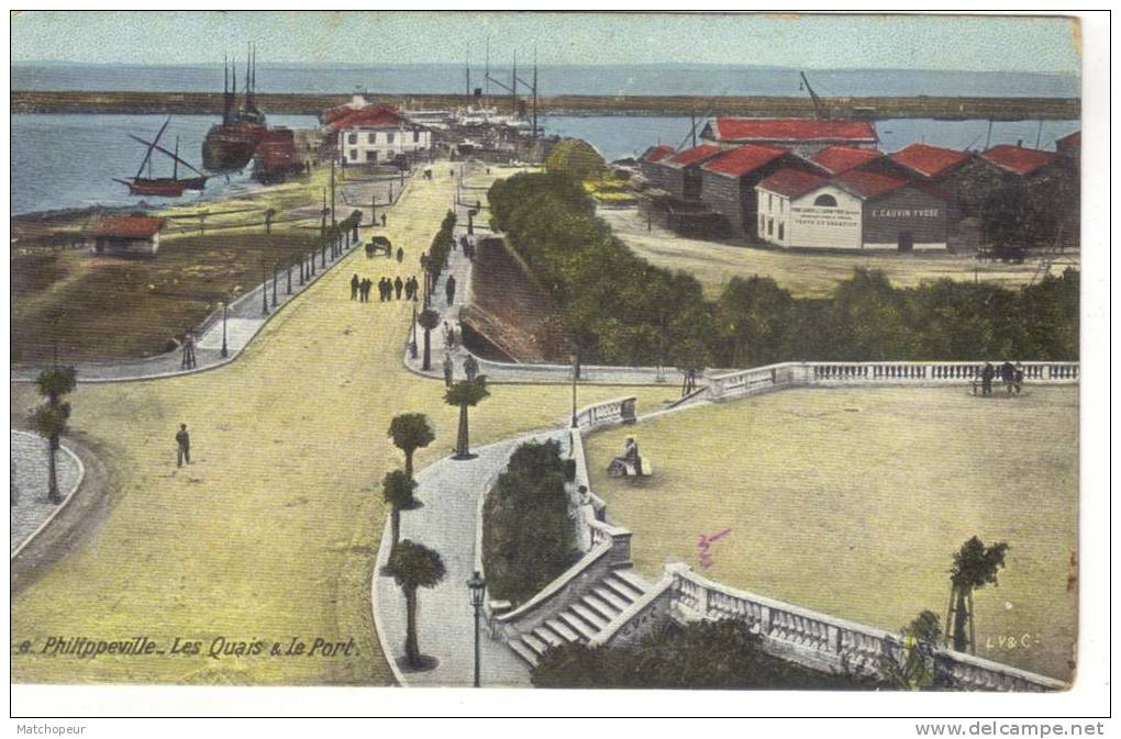 ALGERIE - PHILIPPEVILLE - LES QUAIS ET LE PORT