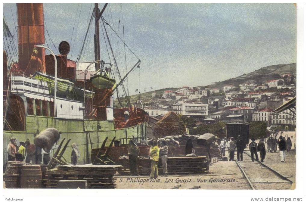 ALGERIE - PHILIPPEVILLE - LES QUAIS VUE GENERALE