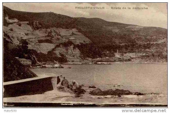 CPA PHILIPPEVILLE - ROUTE DE LA CORNICHE