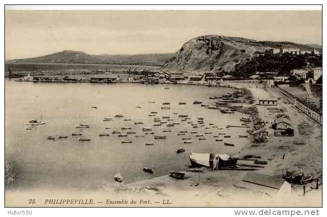 CPA PHILIPPEVILLE - ENSEMBLE DU PORT - LL