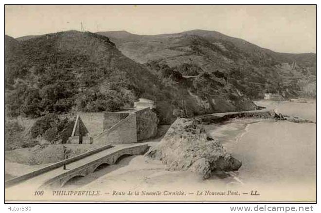 CPA PHILIPPEVILLE - ROUTE DE LA NOUVELLE CORNICHE - LE NOUVEAU PONT