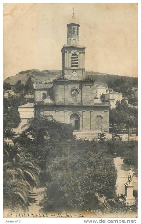 CPA / ALGERIE -  PHILIPPEVILLE -  L'EGLISE