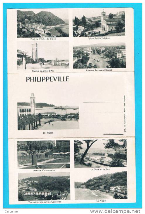 PHILIPPEVILLE carte lettre multivues
