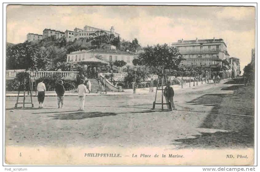 Afrique - Algérie - Skikda - Philippeville place de la Marine