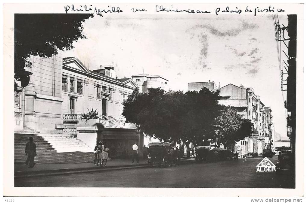 ALGERIE-PHILIPPEVILLE-RUE CLEMENCEAU PALAIS DE JUSTICE