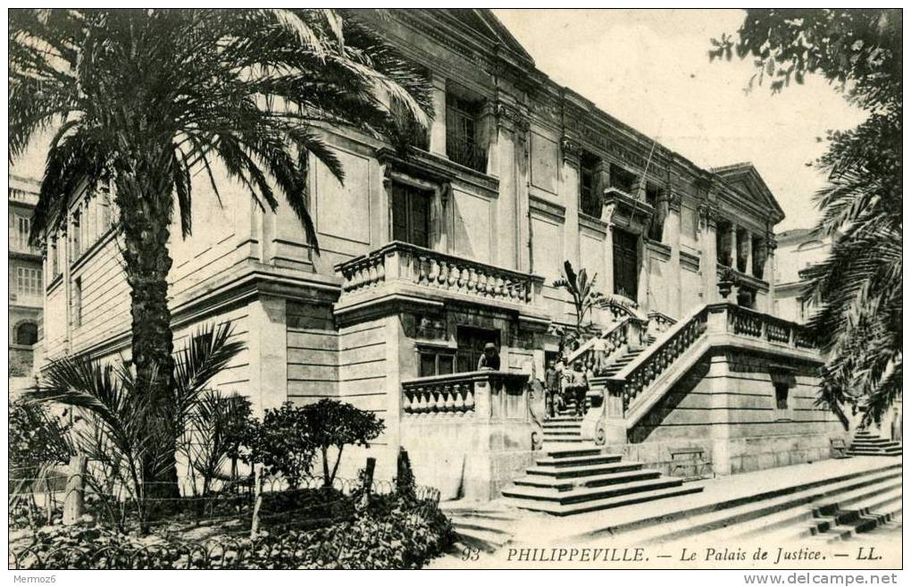 philippeville le palais de justice LL 93 carte animée
