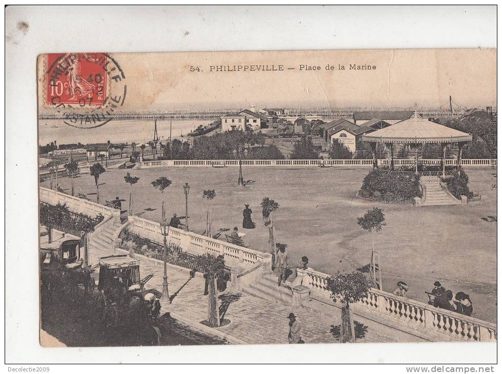BR46319 Philippeville place de la marine     2 scans