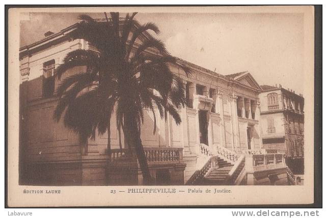 ALGERIE---SKIKDA--PHILIPP EVILLE--palais de justice---cpsm---pf