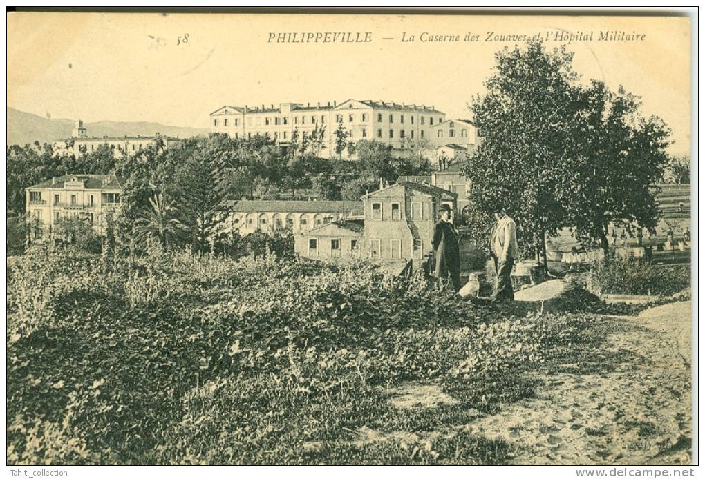 PHILIPPEVILLE - La Caserne des Zouaves et l'Hôpital Militaire