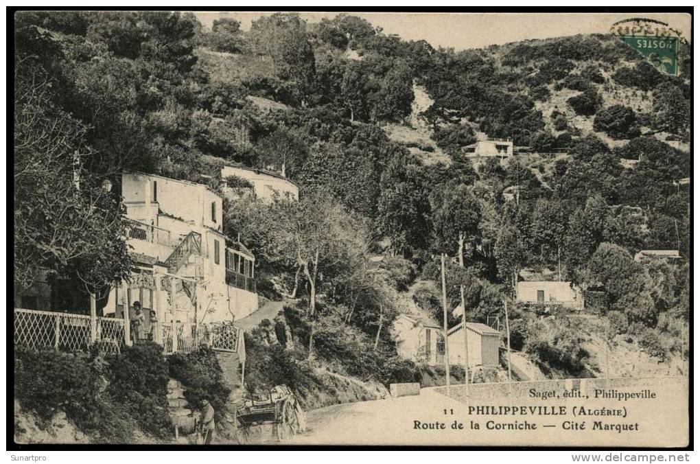 Algeria SKIKDA Philippville - Route de la Corniche - Cite Marquet 1905