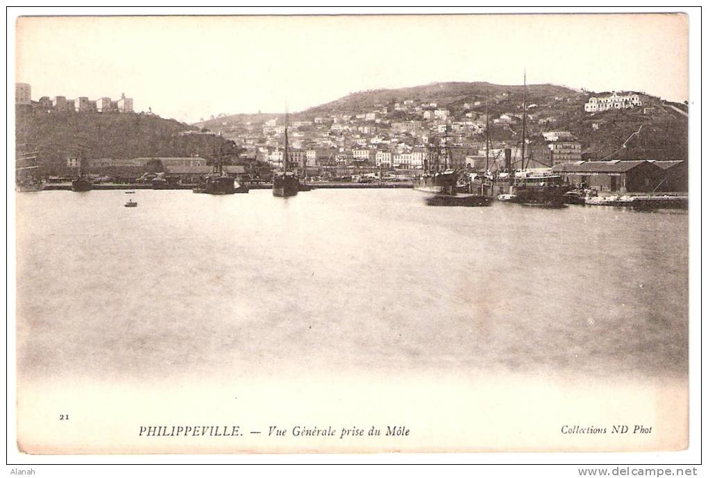 PHILIPPEVILLE Vue Générale prise du Môle (ND Phot) Algérie Afrique