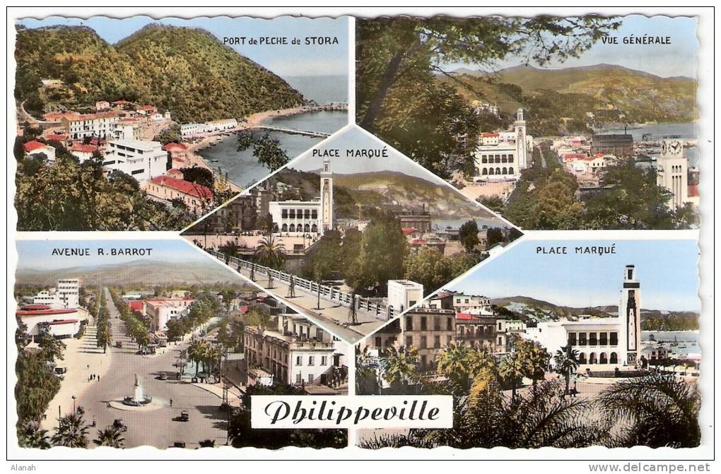 PHILIPPEVILLE Souvenir 5 vues (CAP) Algérie Afrique
