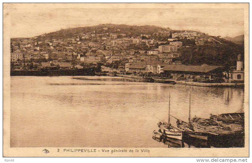 ALGERIE  PHILIPPEVILLE Vue Générale de la Ville