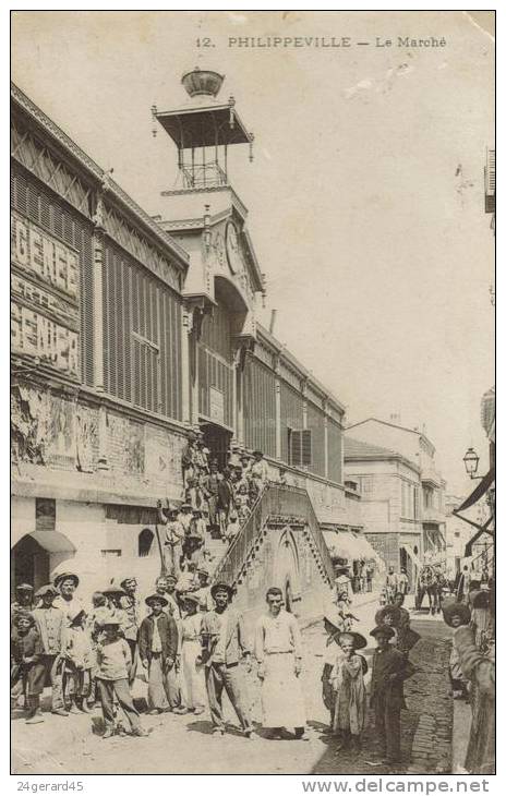 CPA SKIKDA ex. PHILIPPEVILLE (Algérie) - Le Marché