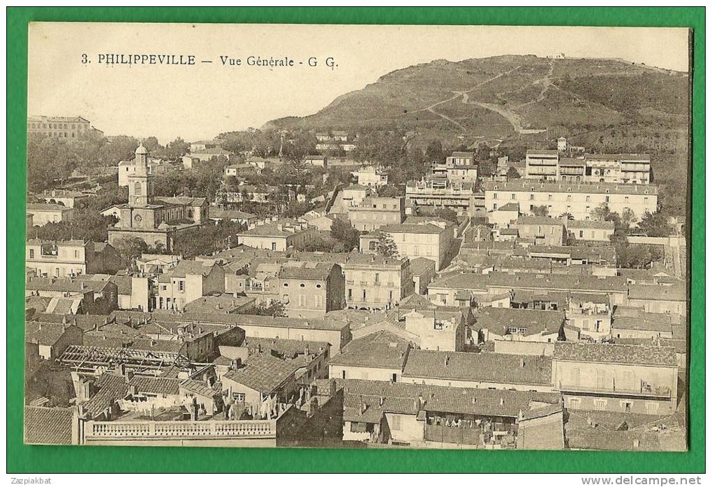 cpa   ALGERIE   PHILIPPEVILLE    Vue générale        ...................RAM11