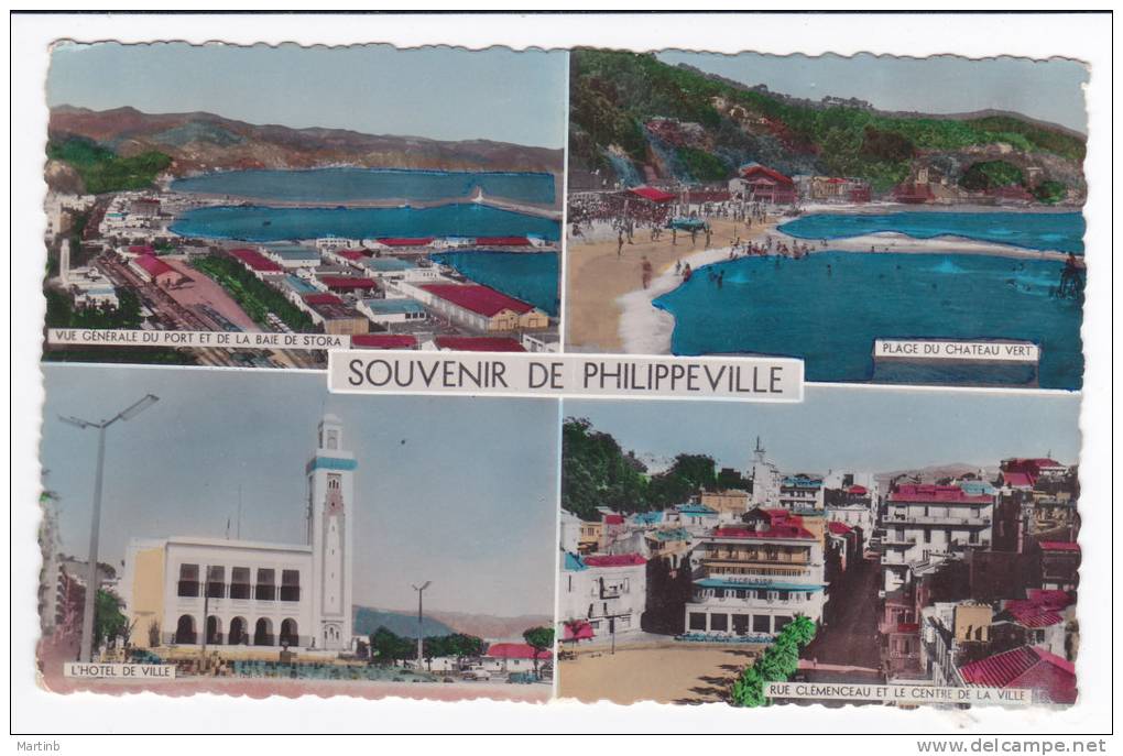 CPSM  souvenir de PHILIPPEVILLE  multivues