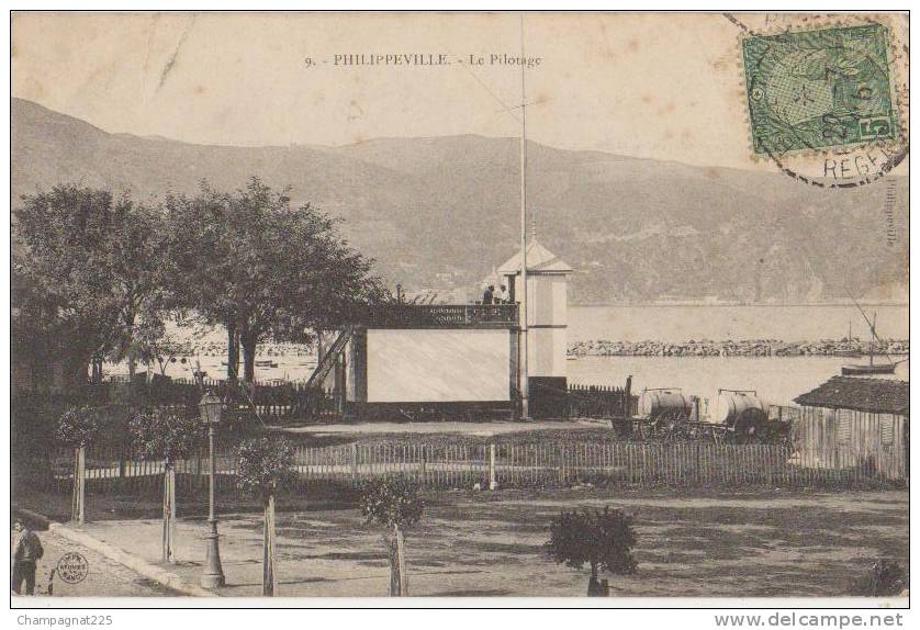 CPA ALGERIE PHILIPPEVILLE Le Pilotage 1906