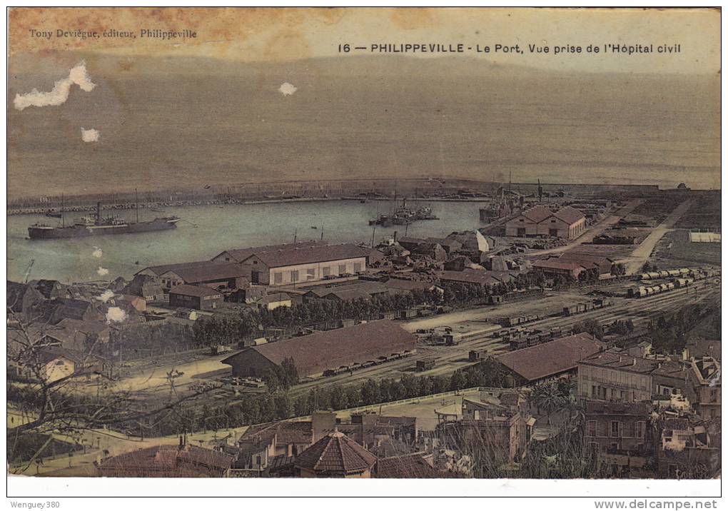 PHILIPPEVILLE - Le Port,Vue prise de l´Hôpital civil