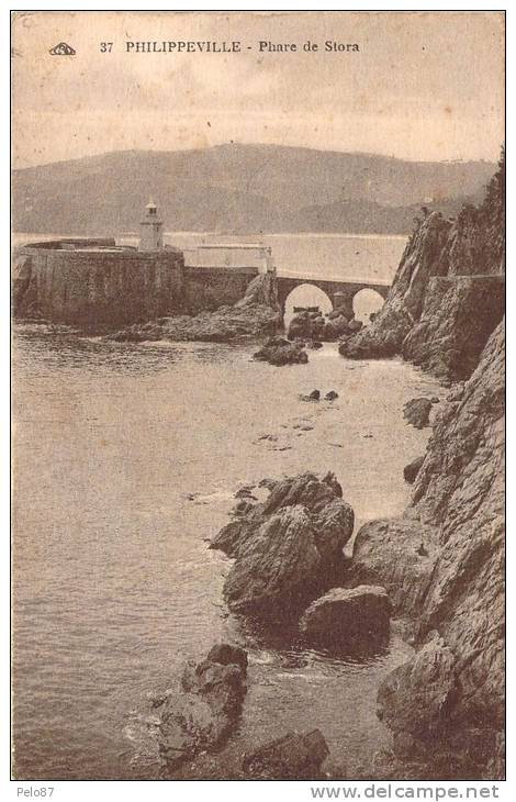 CPA  Algérie Philippeville Phare de Stora  F114