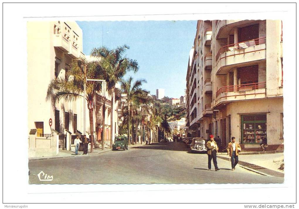 ALGERIE )) SKIKDA  PHILIPPEVILLE  avenue Zirout Youcef et grande poste   CSPM 9 x 14