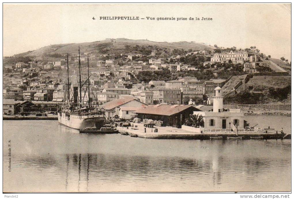 philippeville. vue générale prise de la jetée