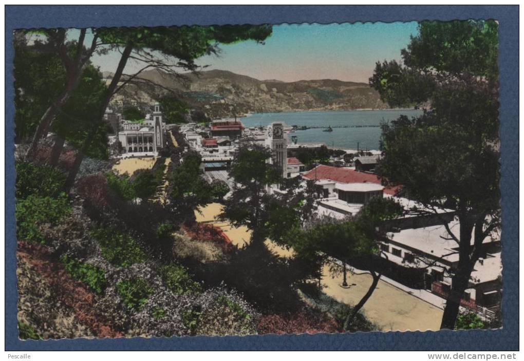 ALGERIE SKIKDA - CP COLORISEE PHILIPPEVILLE - VUE GENERALE - EDITIONS SAPHO FRANCE N°4 - CIRCULEE EN 1949