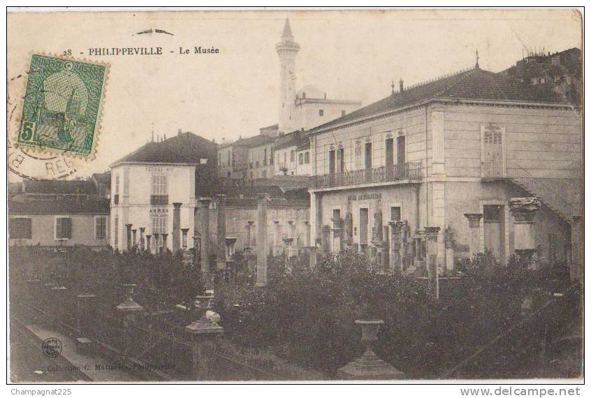 CPA ALGERIE PHILIPPEVILLE Le Musée 1906
