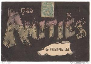 CPA PHILIPPEVILLE Souvenir Fantaisie Mes Amitiés