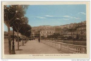(Algérie) Philippeville 013, EPA 7, Avenue de la Marine et Vue dÂ’ensemble, dÂ’un carnet à souche