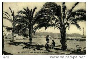 Philippeville,Algérie,pla ce  de la marine,1909