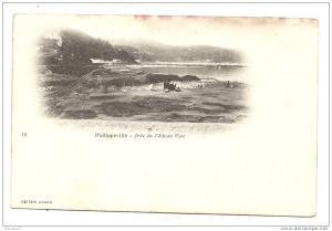 Skikda ou Philippeville (Algérie) Vue générale sur la jetée du Château Vert en 1905 (animée).