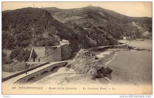 ALGERIE - PHILIPPEVILLE Route de la nouvelle corniche - Le nouveau Pont