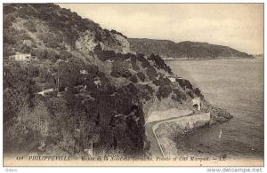 ALGERIE - PHILIPPEVILLE Route de la nouvelle corniche - Pointe et Cité Marquet