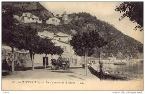 ALGERIE - PHILIPPEVILLE La promenade à STORA